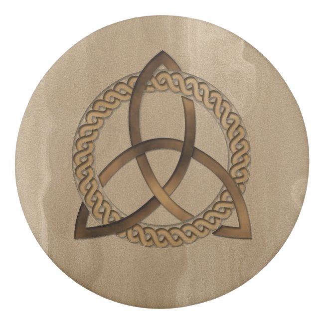 Celtic Triquetra Trinity Knot Round Eraser