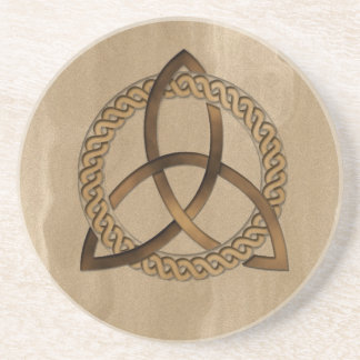 Celtic Triquetra Trinity Knot Sandstone Coaster