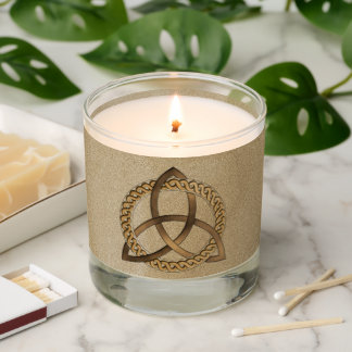 Celtic Triquetra Trinity Knot Scented Jar Candle