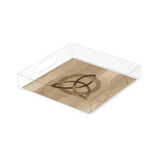 Celtic Triquetra Trinity Knot Serving Tray