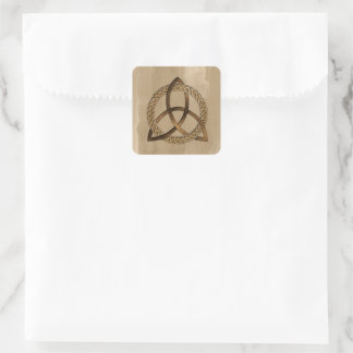 Celtic Triquetra Trinity Knot Square Stickers