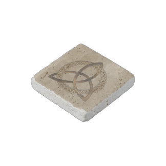 Celtic Triquetra Trinity Knot Stone Magnet
