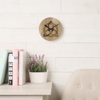 Celtic Triquetra Trinity Knot Wall Clock