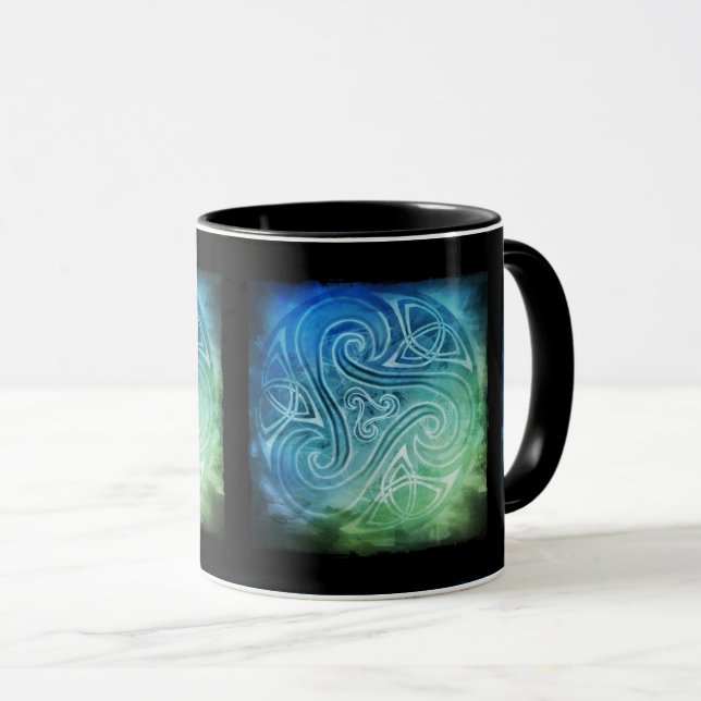Celtic Triskele Becher Mug (Front Right)