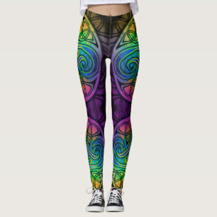 Celtic Triskele colorful Leggings