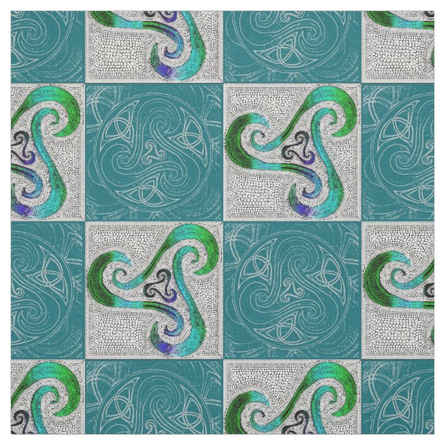 celtic Triskele Fabric (Swatch)