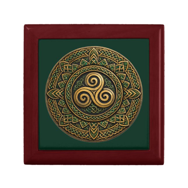 Celtic Triskele Mandala — Eternal Interlace Gift Box (Front)