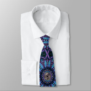 Celtic Triskele Mandala Neck Tie
