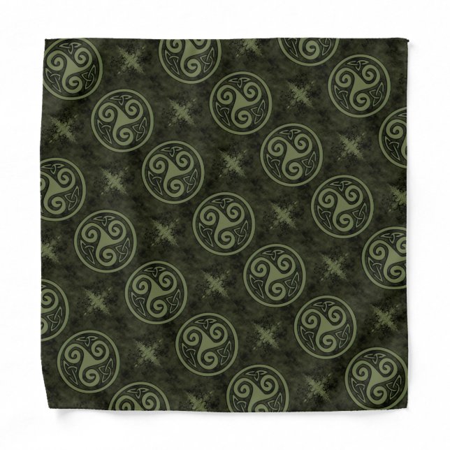 Celtic Triskele or Triskelion  Bandana (Front)