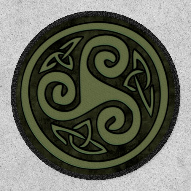 Celtic Triskele or Triskelion Patch (Front)