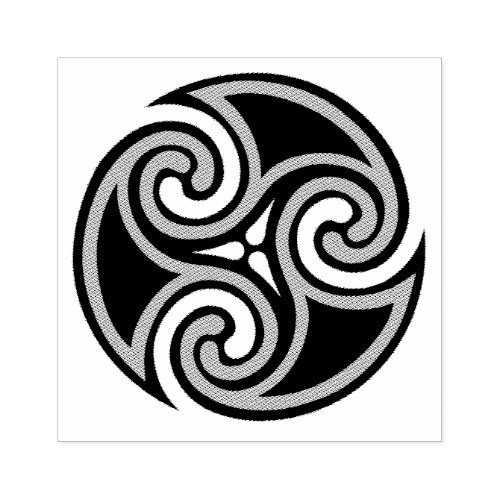 Celtic Triskele Ornament Rubber Stamp