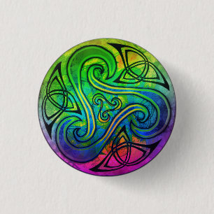 Celtic Triskele plug Button