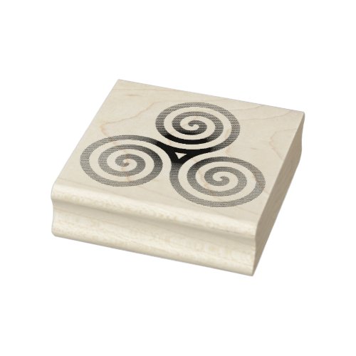 Celtic Triskele Rubber Stamp