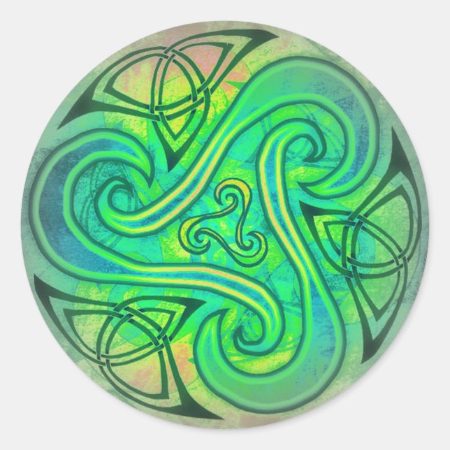 Celtic Triskele Sticker (Front)