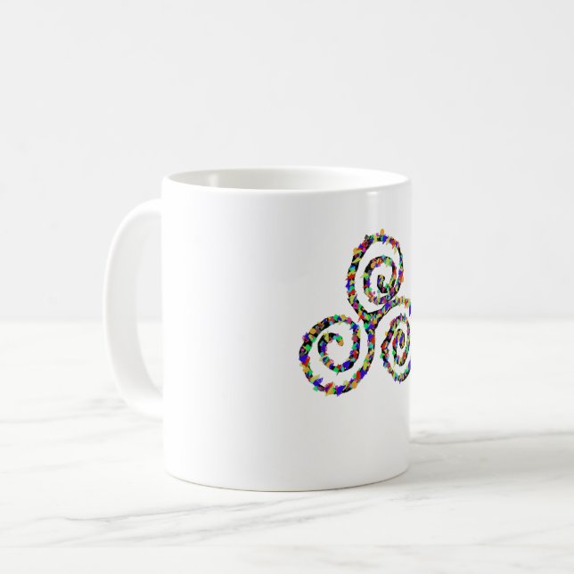 Celtic Triskelion Strength Coffee Mug (Front Left)