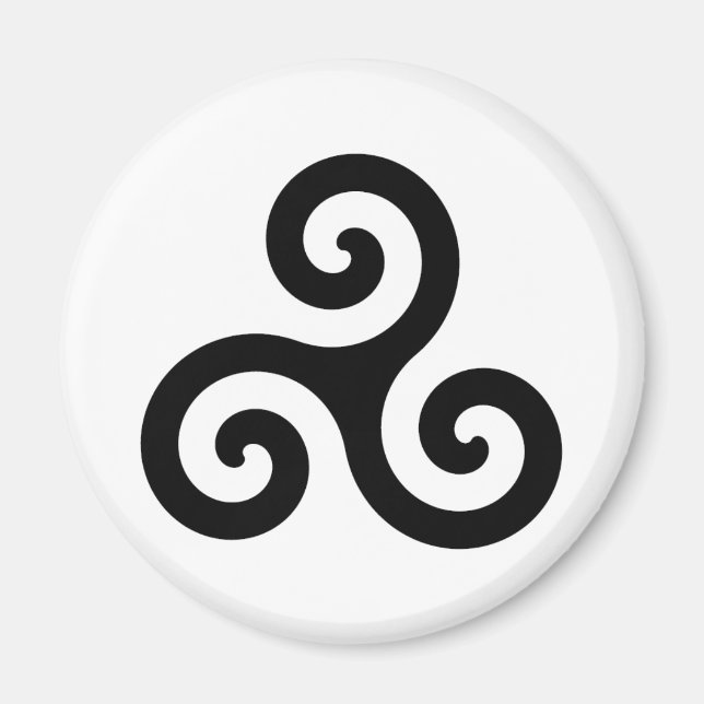 Celtic Triskelion Symbol Magnet (Front)