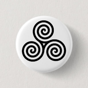 Celtic Triskelion (Triskele) Button