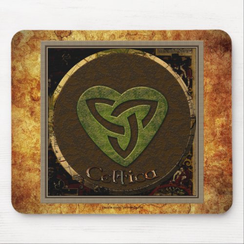 Celtic Triskellion_styled Irish_lovers Mousemat Mouse Pad