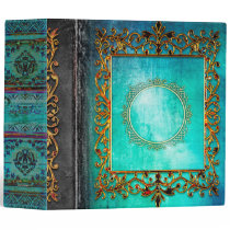 Celtic Turquoise Fairytale Ancient Tome 3 Ring Binder Celtic Turquoise Fairytale Ancient Tome 3 Ring Binder