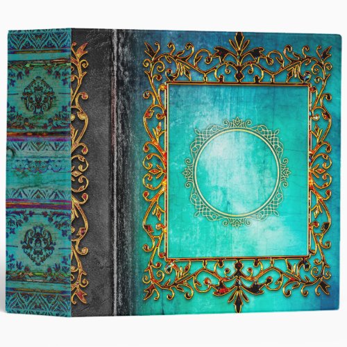 Celtic Turquoise Fairytale Ancient Tome 3 Ring Binder