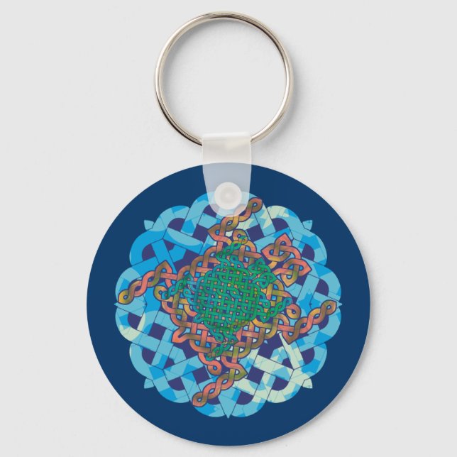 Celtic Turtle Keychain (Front)