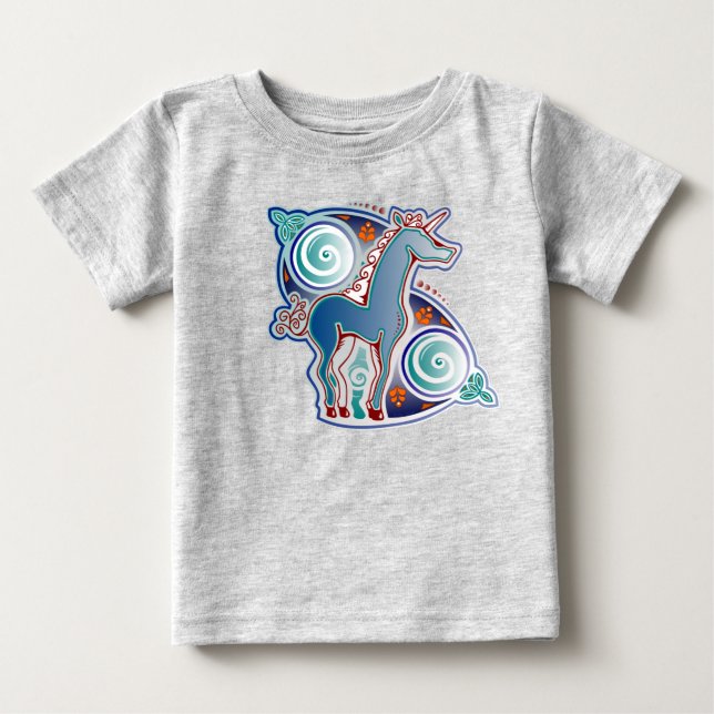 Celtic unicorn baby T-Shirt (Front)