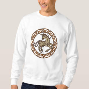 Celtic Unicorn Embroidered Sweatshirt