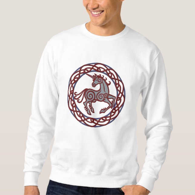 Celtic Unicorn Embroidered Sweatshirt (Front)