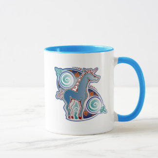 Celtic unicorn mug