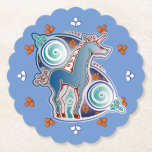 Celtic Unicorn Paper Coaster at Zazzle
