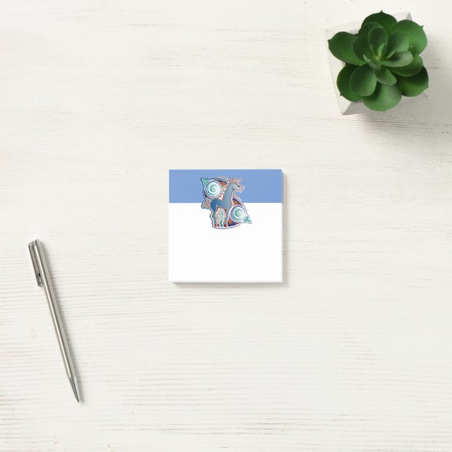 Celtic unicorn post-it notes (Office)