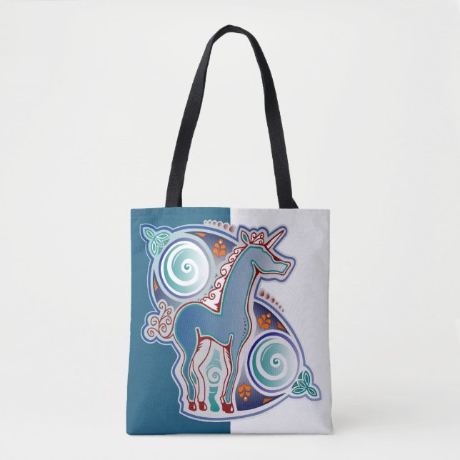 Celtic unicorn tote bag (Front)