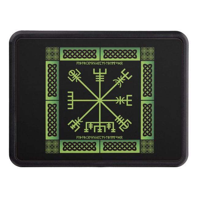 Celtic Vegvisir Trailer Hitch Cover (Front)