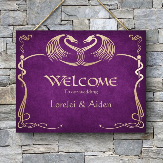Celtic Viking Dragon Wedding Foam Board (Creator Uploaded)