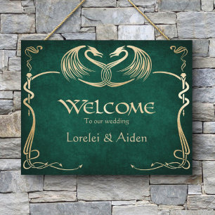 Celtic Viking Dragon Wedding Foam Board