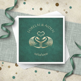 Celtic Viking Dragon Wedding Napkins