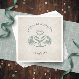 Celtic Viking Dragon Wedding Napkins
