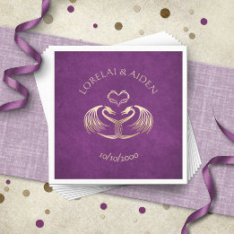 Celtic Viking Dragon Wedding Napkins