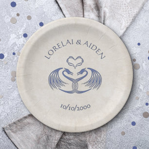 Celtic Viking Dragon Wedding Paper Plates
