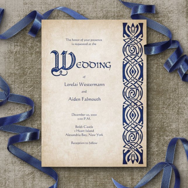 Celtic Viking Fantasy Wedding Invitation (Creator Uploaded)