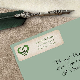 Celtic Viking Fantasy Wedding Label