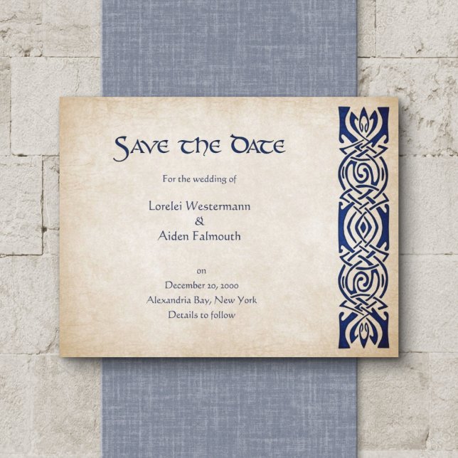 Celtic Viking Fantasy Wedding Save The Date (Creator Uploaded)