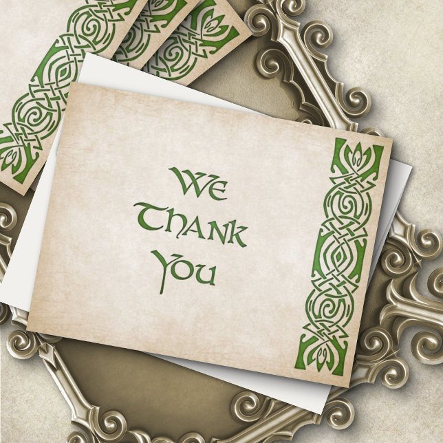 Celtic Viking Fantasy Wedding Thank You Card (Creator Uploaded)