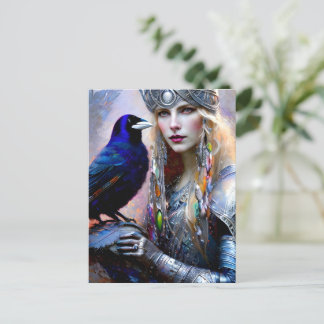 Celtic warrior princess postcard
