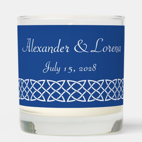 Celtic Weave Hearts in Blue Scented Candle