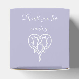 Celtic Weave Hearts in Lavender Favor Box