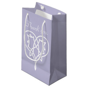 Celtic Weave Hearts in Lavender Gift Bag