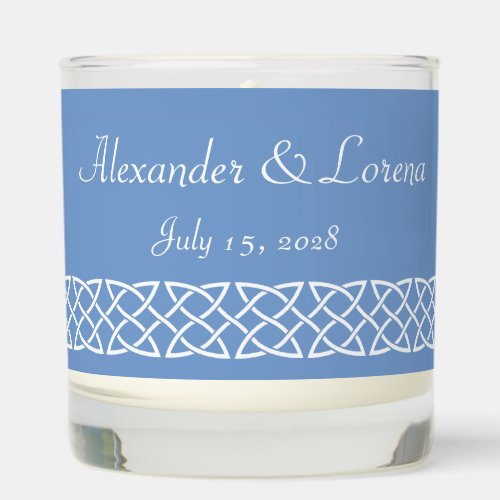 Celtic Weave Hearts in Periwinkle Scented Candle