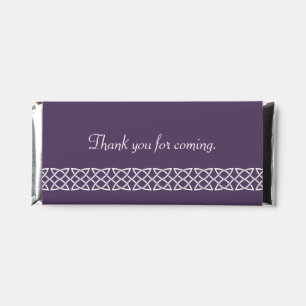 Celtic Weave Hearts in Purple Hershey Bar Favors