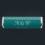 Celtic Weave Hearts in Teal Breath Savers® Mints<br><div class="desc">Give your guests a tasty treat to take home at your elegant wedding or special event with these Breath Savers mints, featuring a Celtic weave band made up of interlocking, stylized hearts above and below sample text on a rich teal background. Customize the initials and date text to create a...</div>